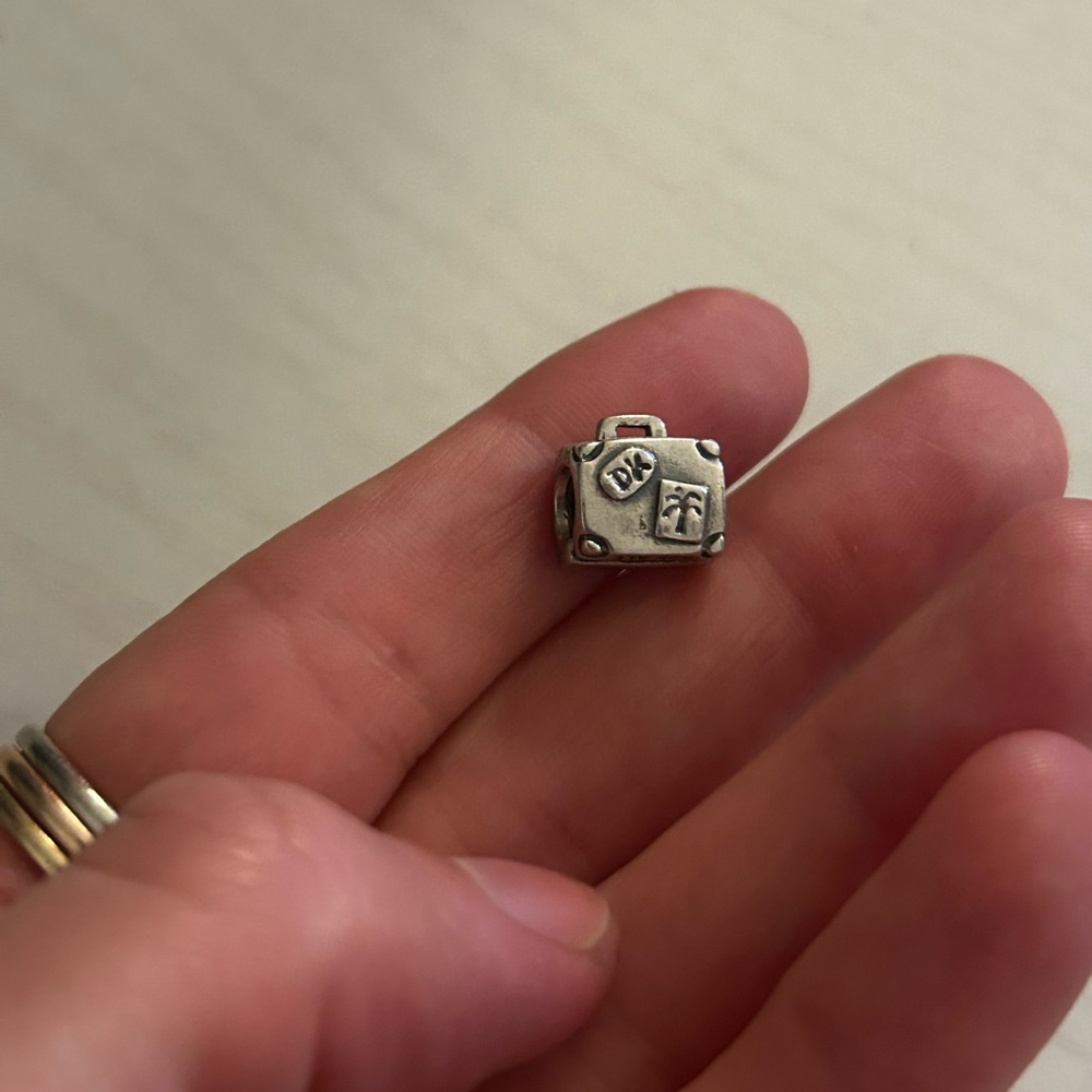 Authentic Pandora Suitcase Charm (Vintage) 925 Silver